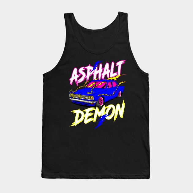 Car Enthusiasts Street Racer Tank Top by Outrageous Flavors